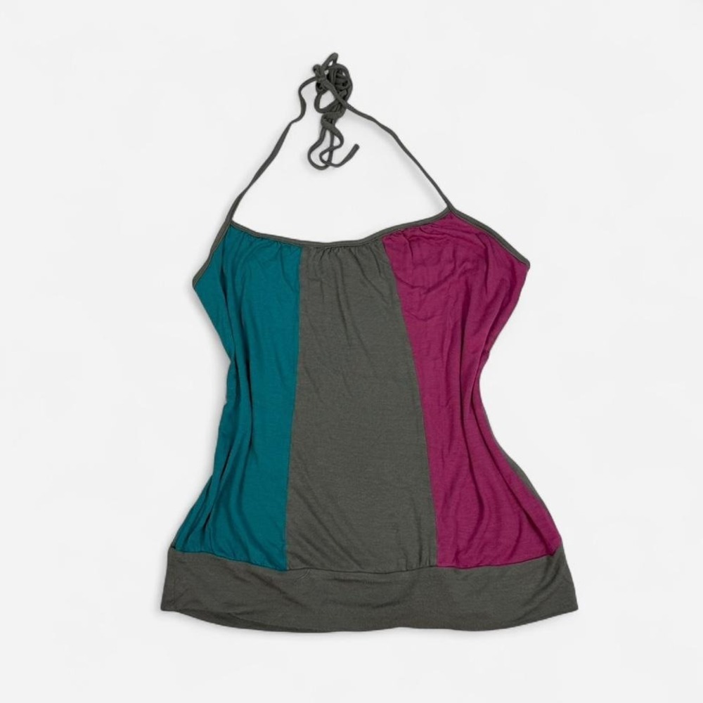 Vintage y2k Gadzooks multicoloured halter top indie boho